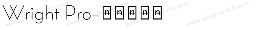 Wright Pro字体转换